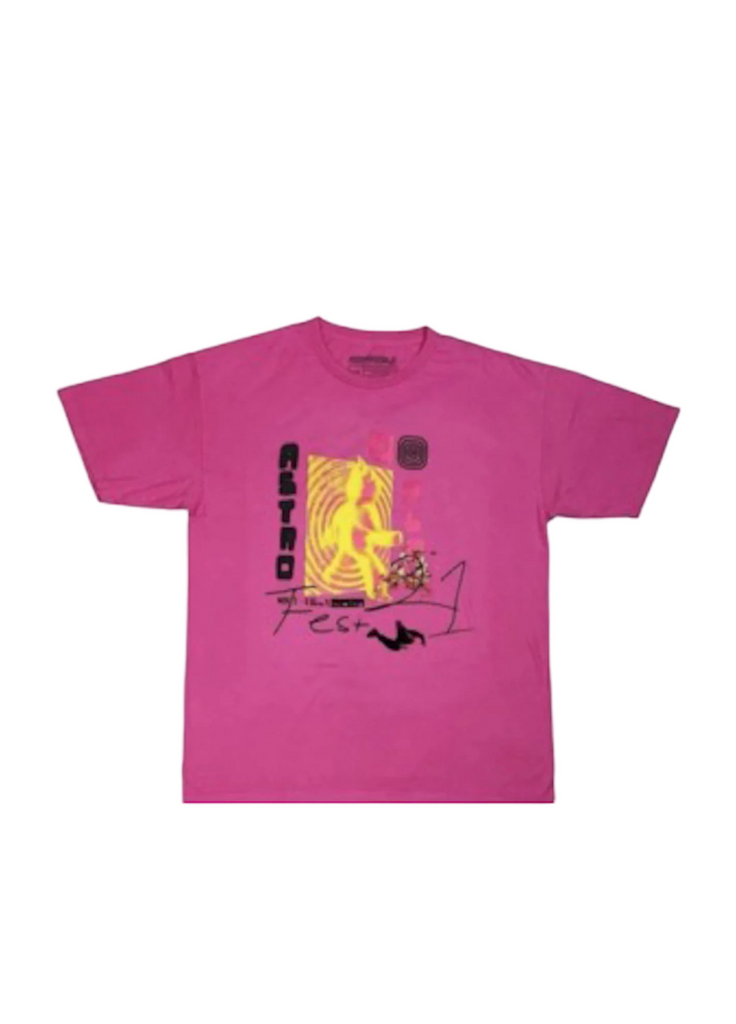 Travis Scott Other Side T-shirt Pink