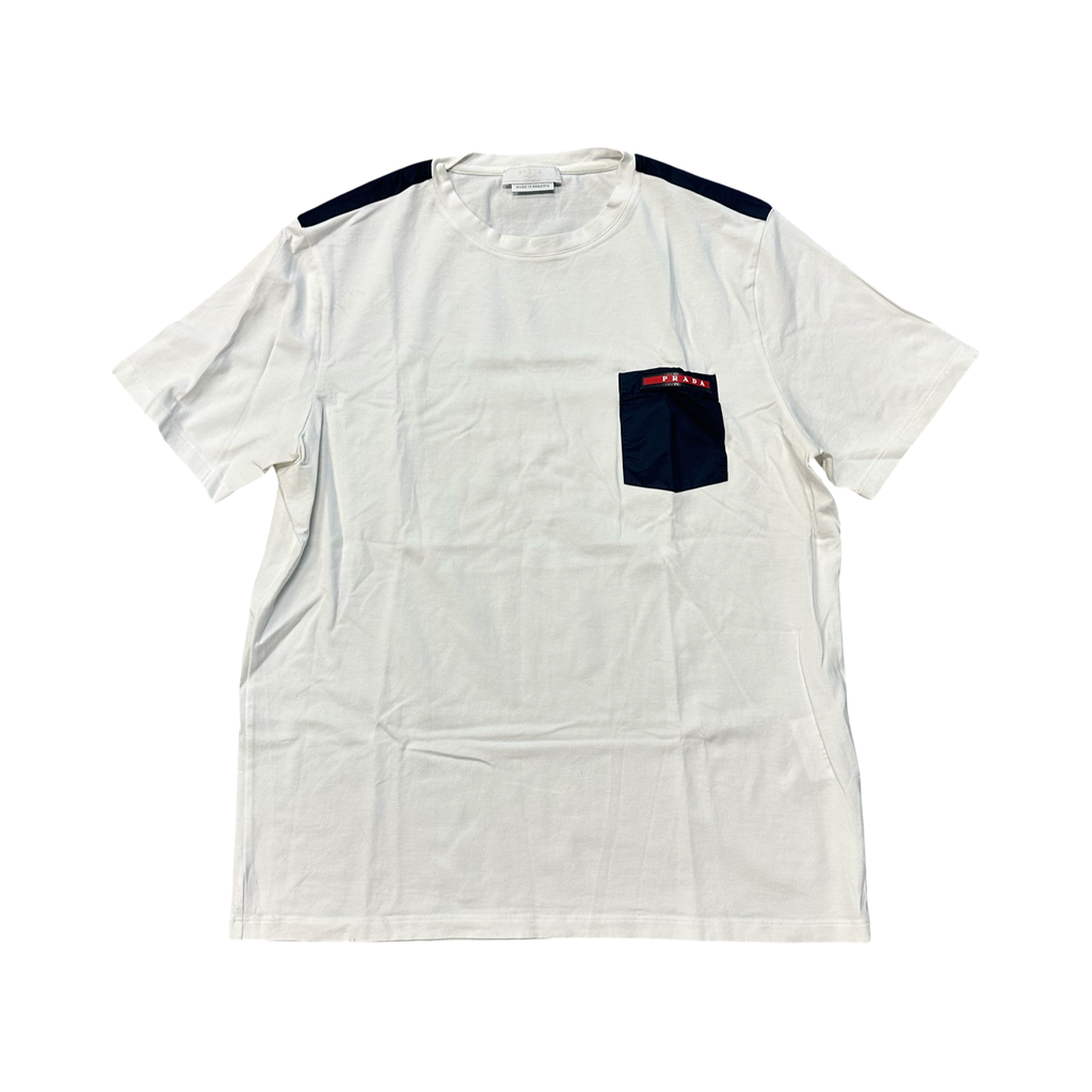 Prada Nylon Pocket T-Shirt White
