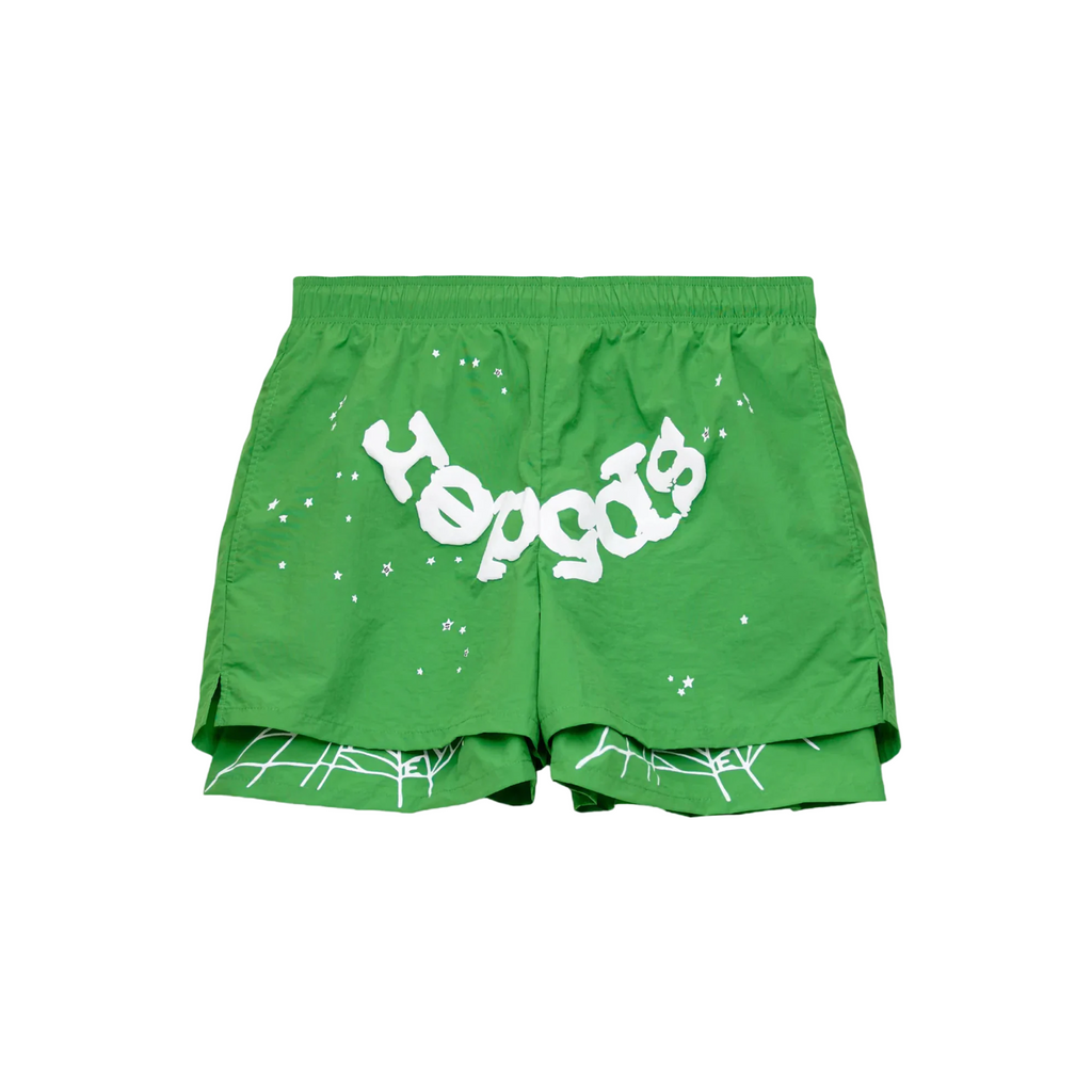 Sp5der OG Web Double Layer Short Green