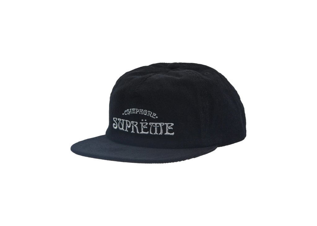 Supreme Champagne Corduroy 5-Panel Black