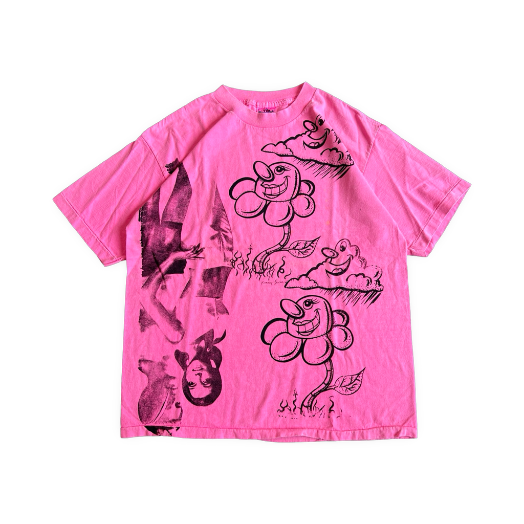 90s Kenny Scharf Art Tee Pink 1 of 1