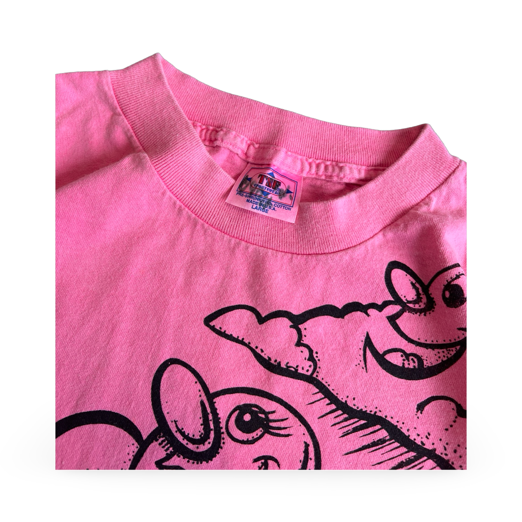 90s Kenny Scharf Art Tee Pink 1 of 1