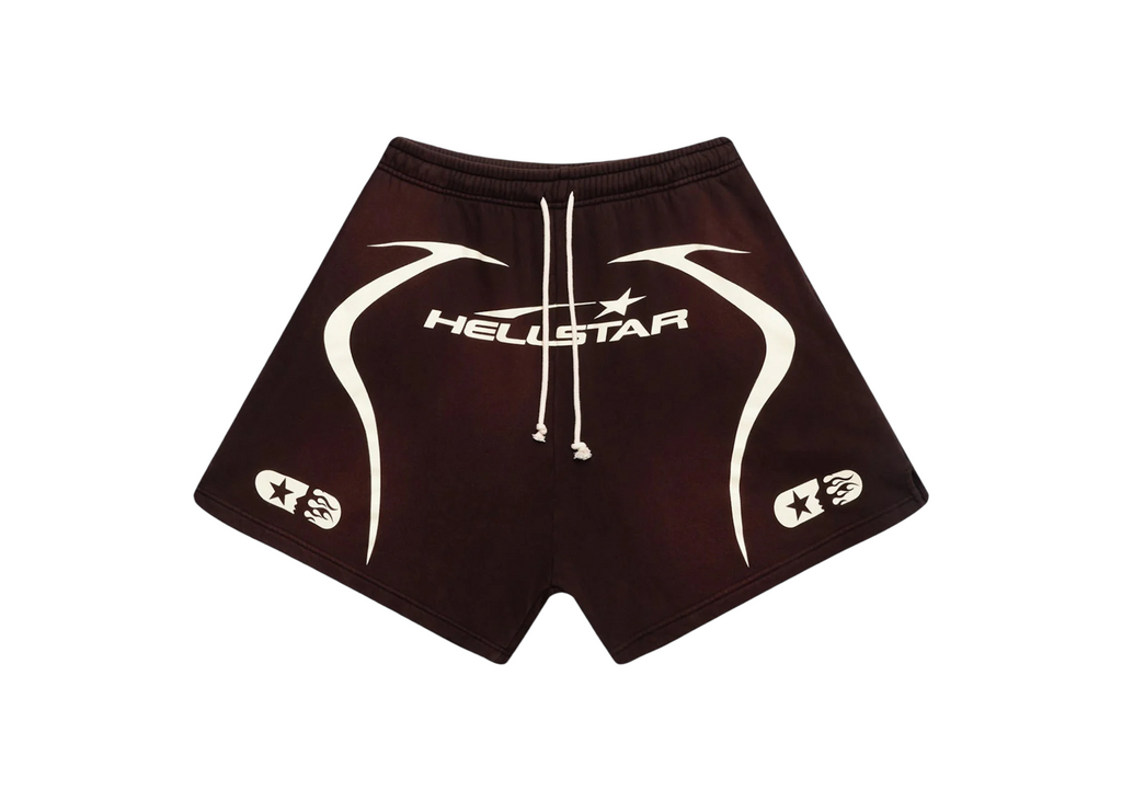 Hellstar Warm Up Shorts Brown