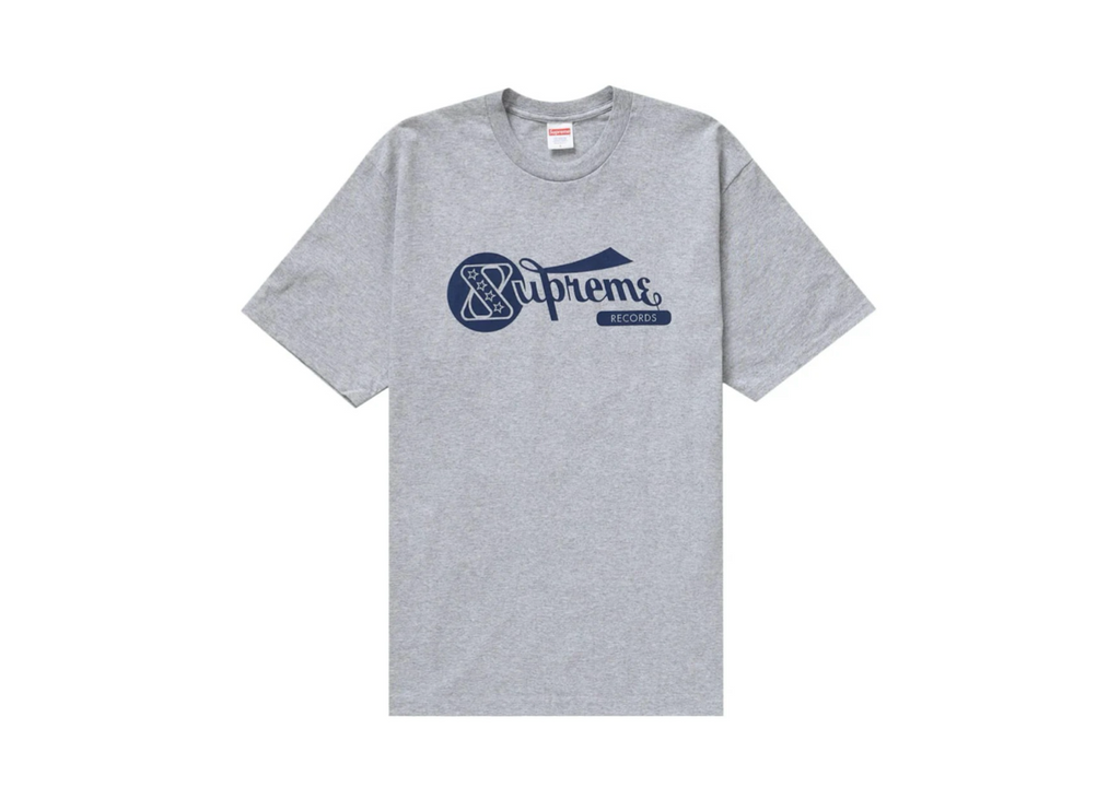 Supreme Records Tee Heather Grey