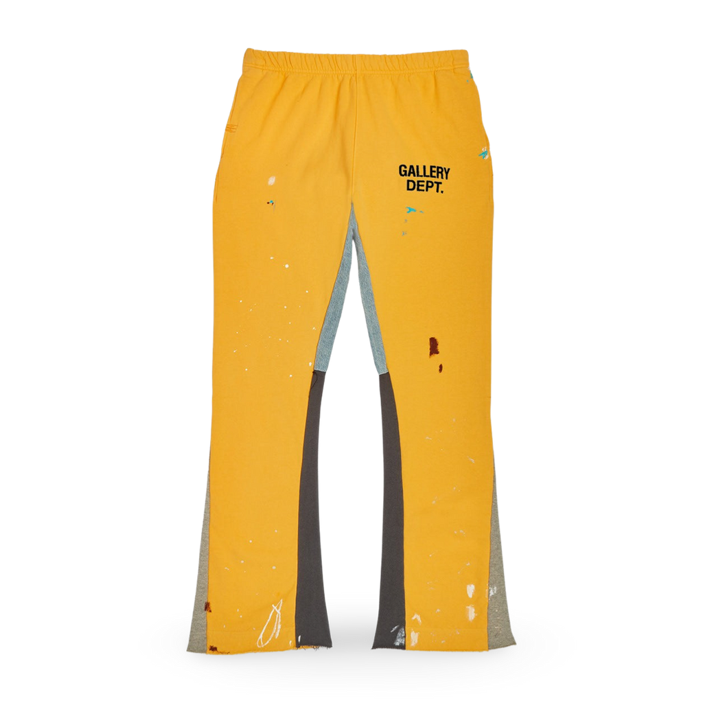 Gallery Dept. Painted Flare Sweat Pants Yellow