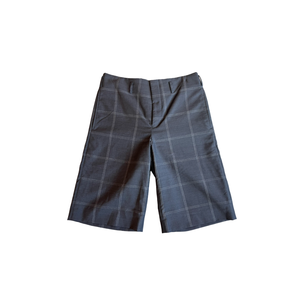 Comme Des Garçons Homme Plus Plaid Short Navy