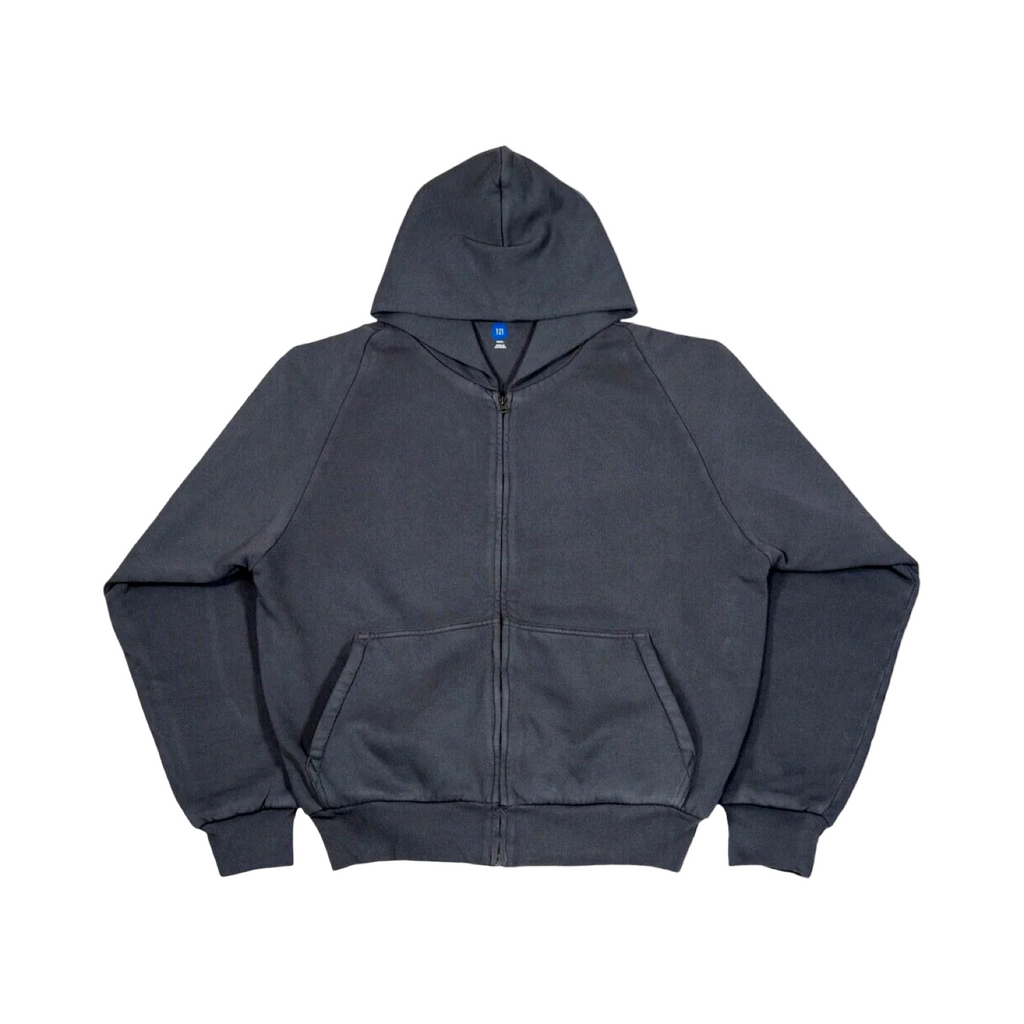 Yeezy x Gap Zip Up Exclusive Hoodie Poetic Black (Faded Acid Wash)