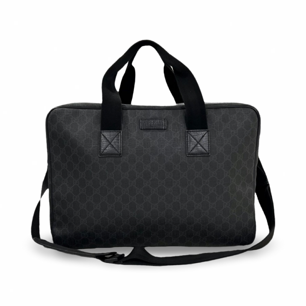Gucci Monogram Duffle Bag Black