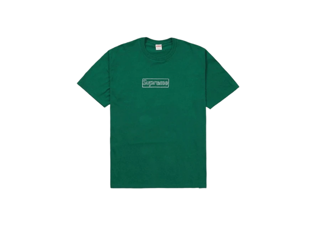 Supreme KAWS Chalk Logo Tee Light Pine