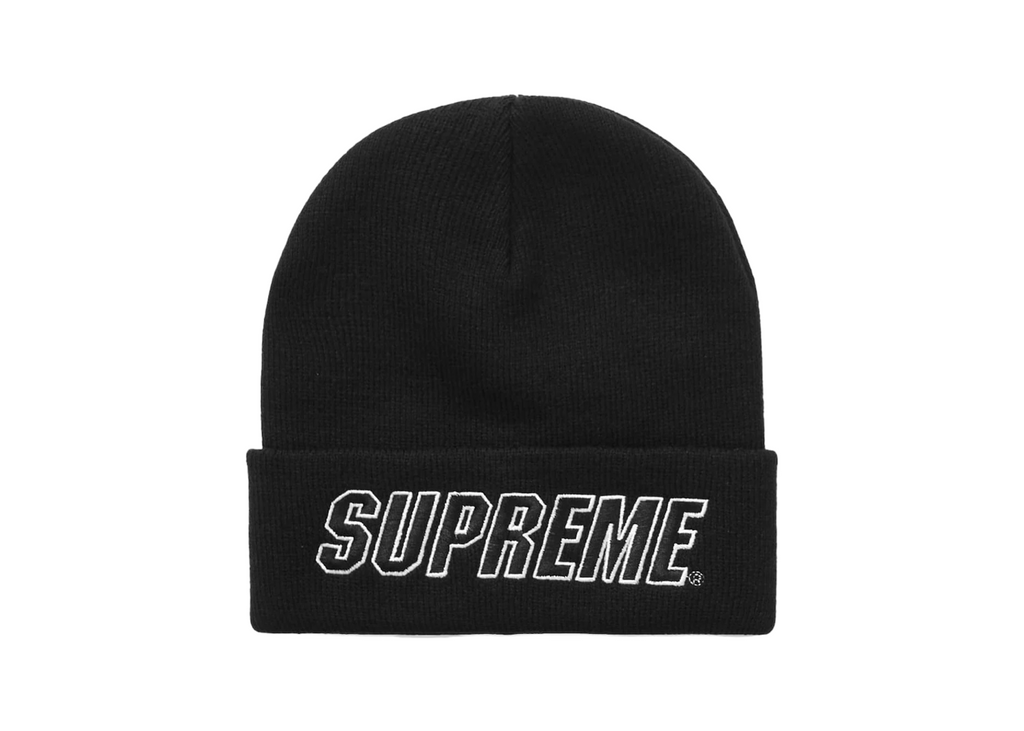 Supreme Slant Beanie Black