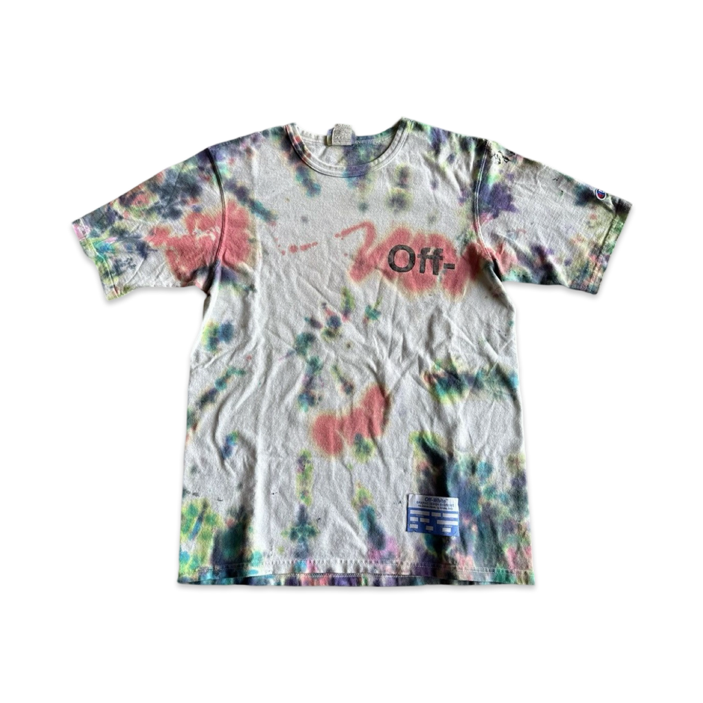 Off White X Takashi Murakami Complexcon Exclusive Vintage Tie Dye Shirt