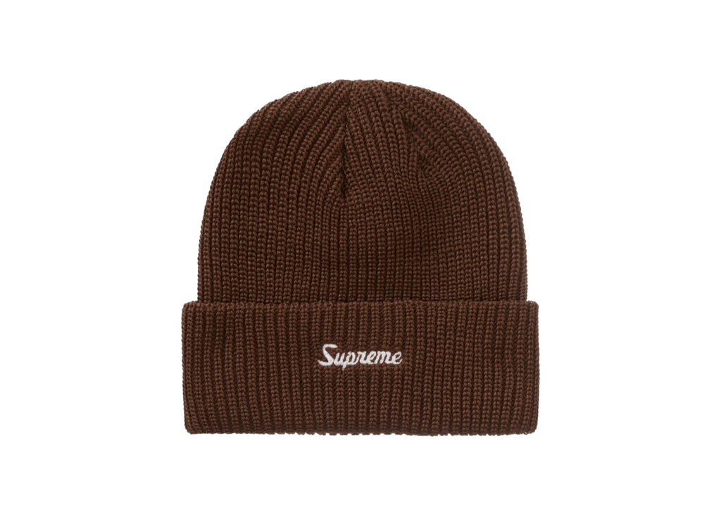 Supreme Loose Gauge Beanie Brown