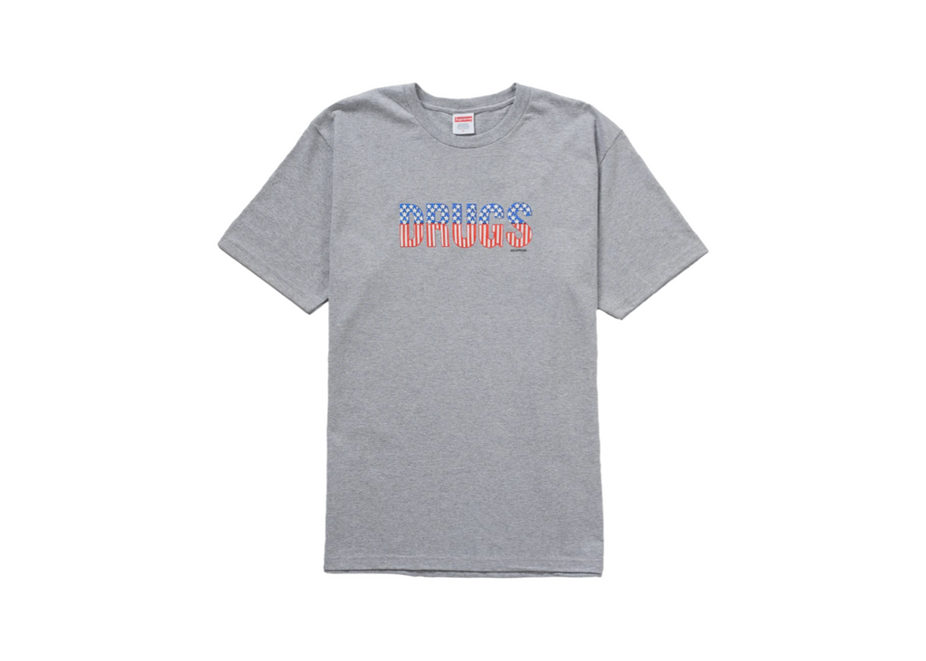 Supreme Drugs Tee Heather Grey