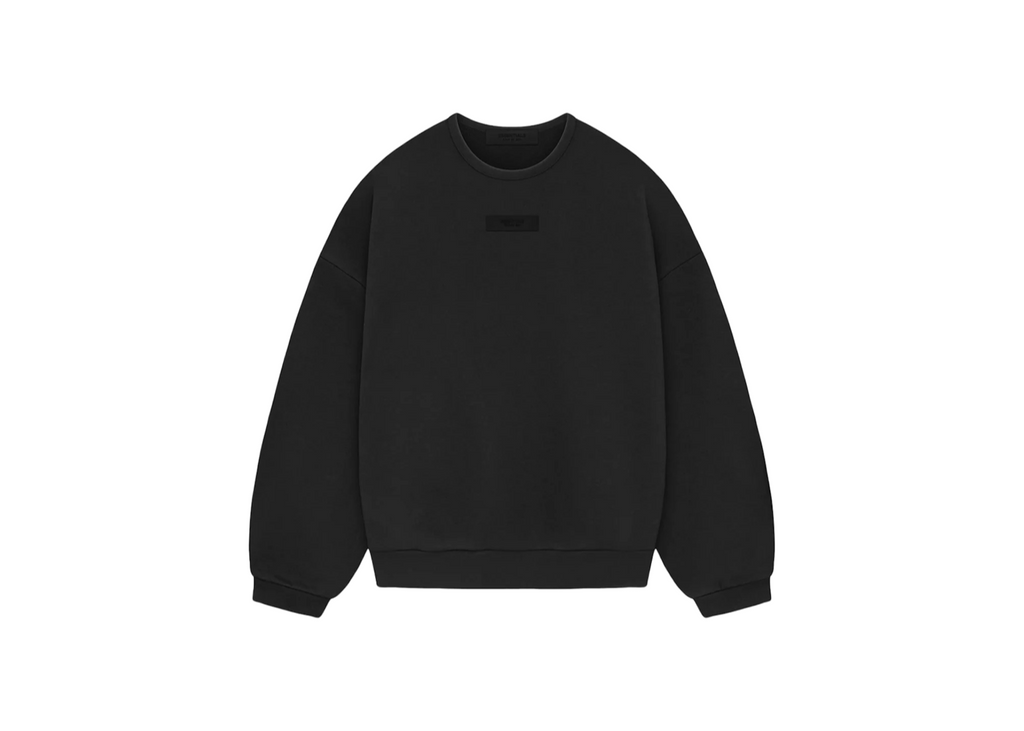 Fear of God Essentials Crewneck Sweatshirt (SS24) Jet Black