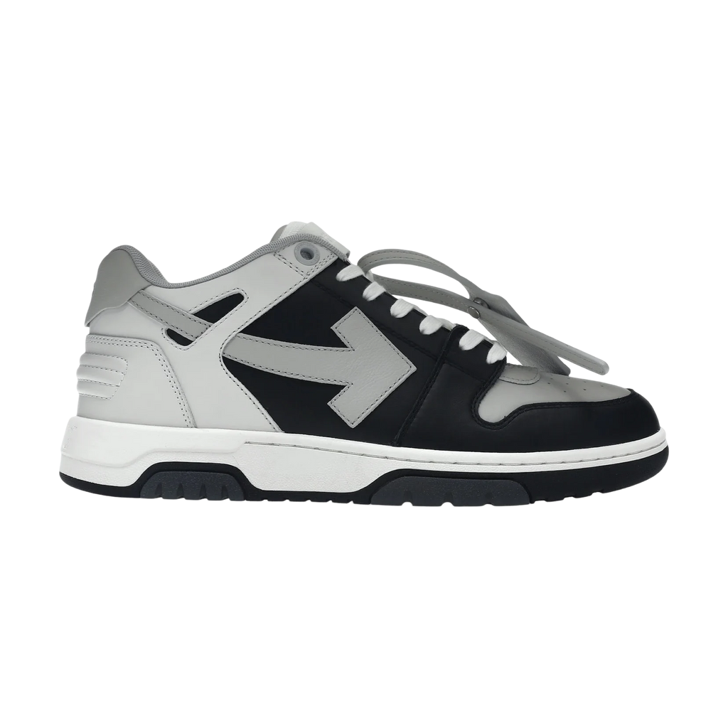 OFF-WHITE Out Of Office OOO Low Tops Light Grey Black