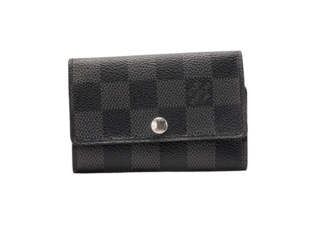 Louis Vuitton Key Holder Multicles 6 Damier Graphite Black