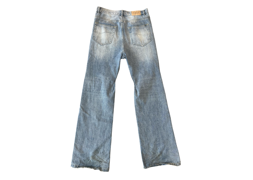 Balenciaga Flare Denim Light Wash