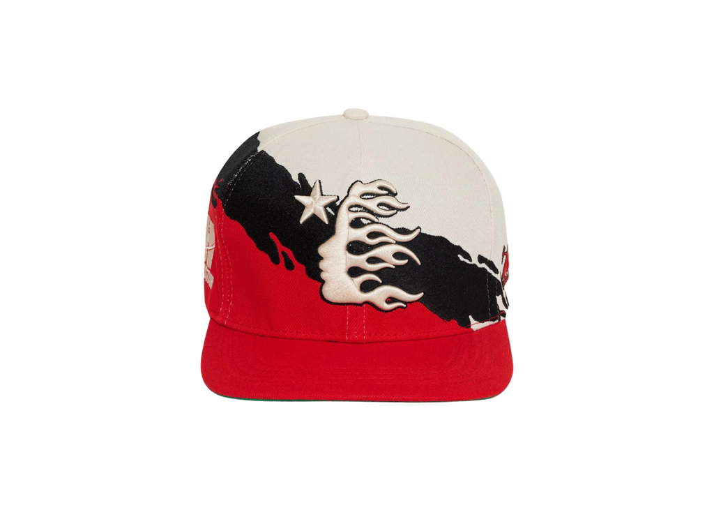 Hellstar Paintbrush Snapback Hat Red/Black