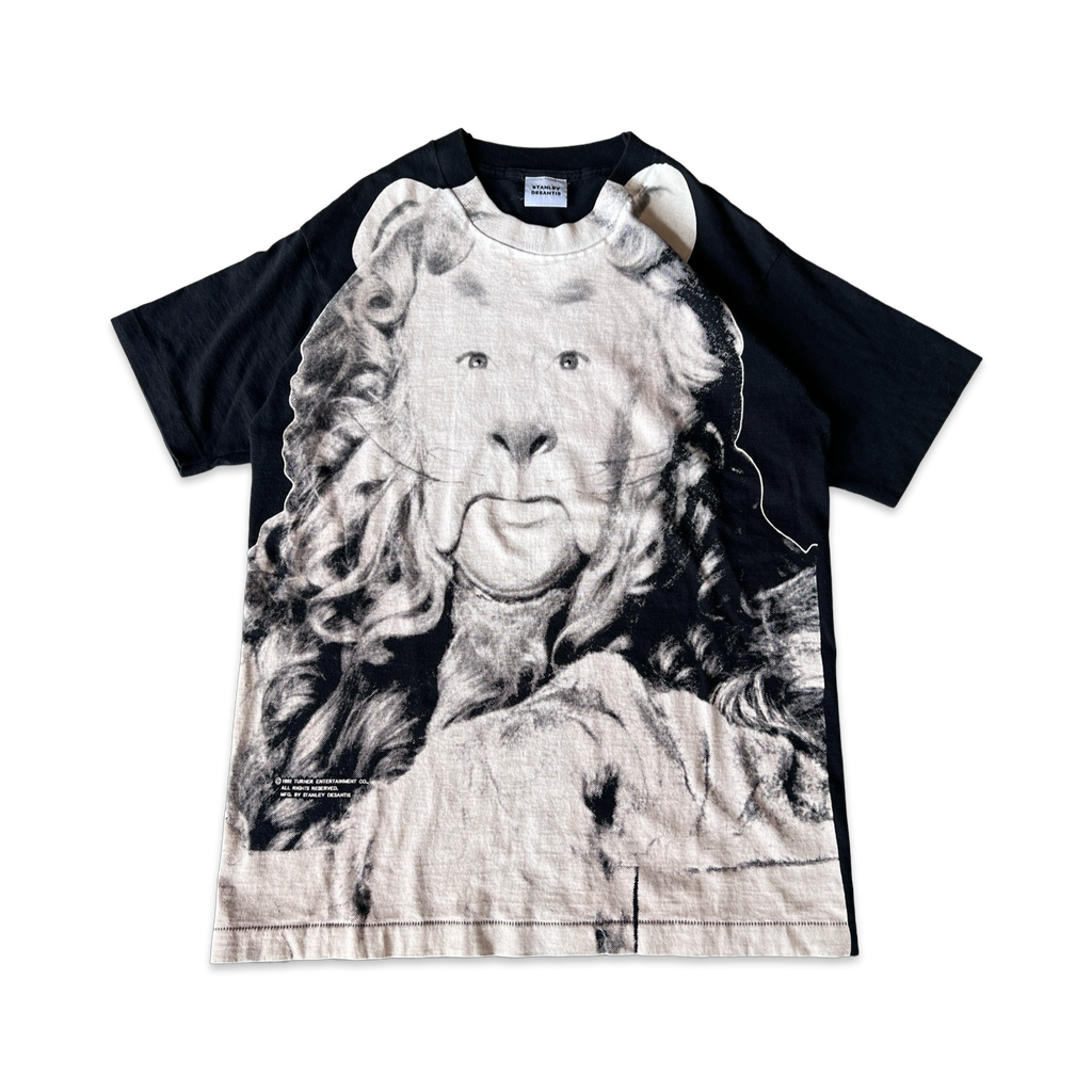 90s Stanley DeSantis Wizard of Oz Lion Tee Black White