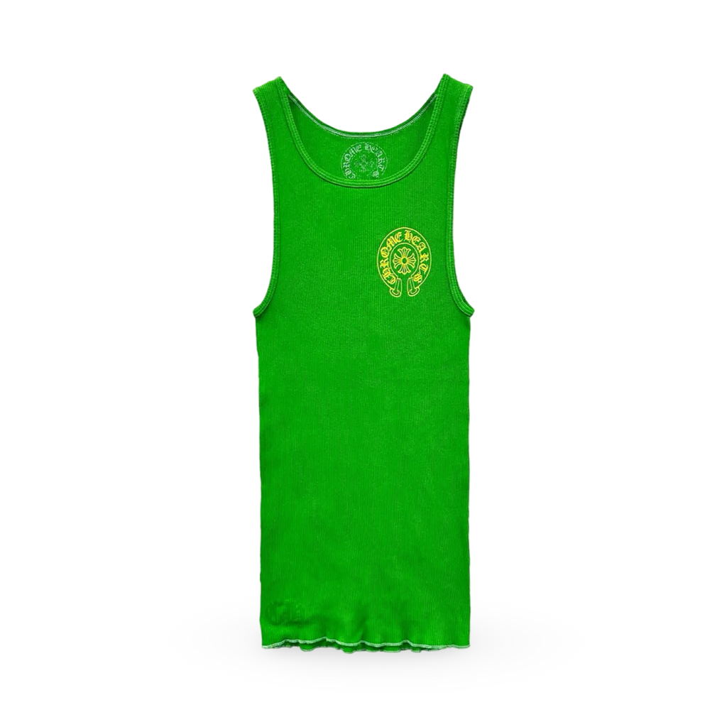 Chrome Hearts Horseshoe Tank Top Yellow/Green