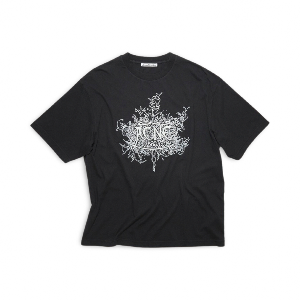Acne Studios Glow-in-The-Dark T-Shirt Black