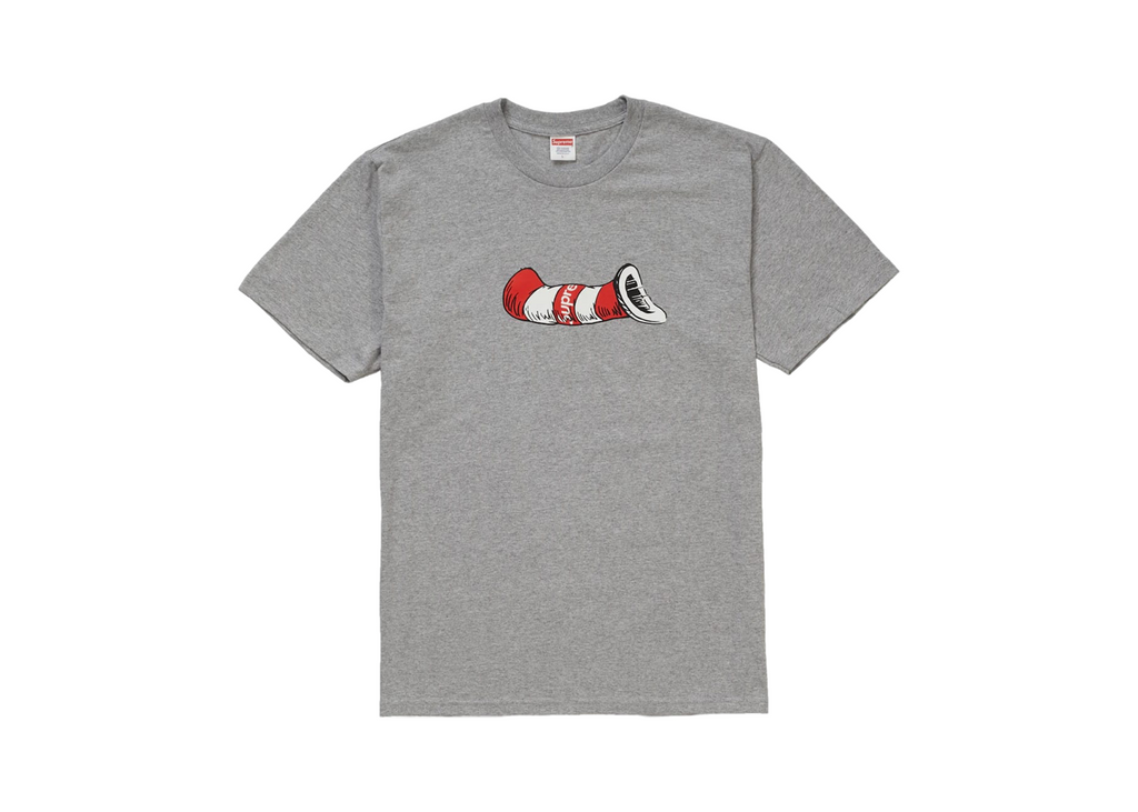 Supreme Cat in the Hat Tee Heather Grey