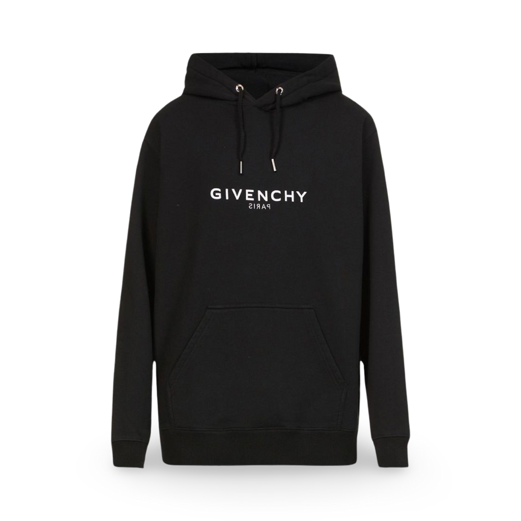 Givenchy Reverse Print Logo Hoodie Black