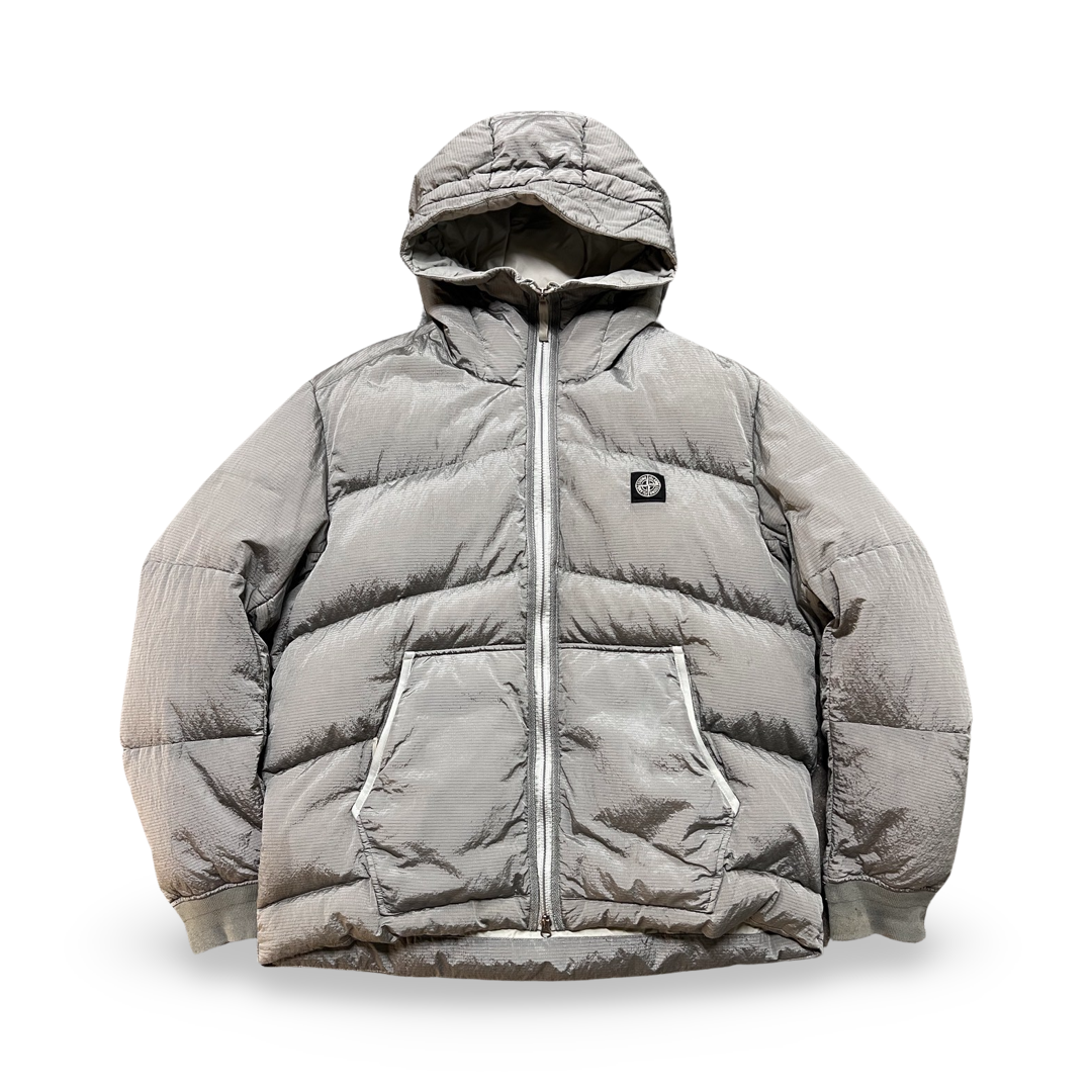 Stone Island Grey Neon Metal Watro Ripstop Jacket Motion