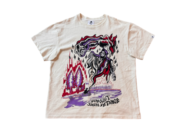 Warren Lotas Sunset T-Shirt White/Purple