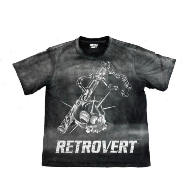 Retrovert Skull Weapon T-Shirt Black