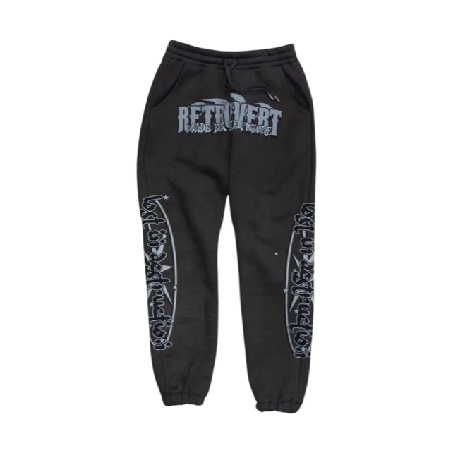 Retrovert Destruction Sweatpants Black