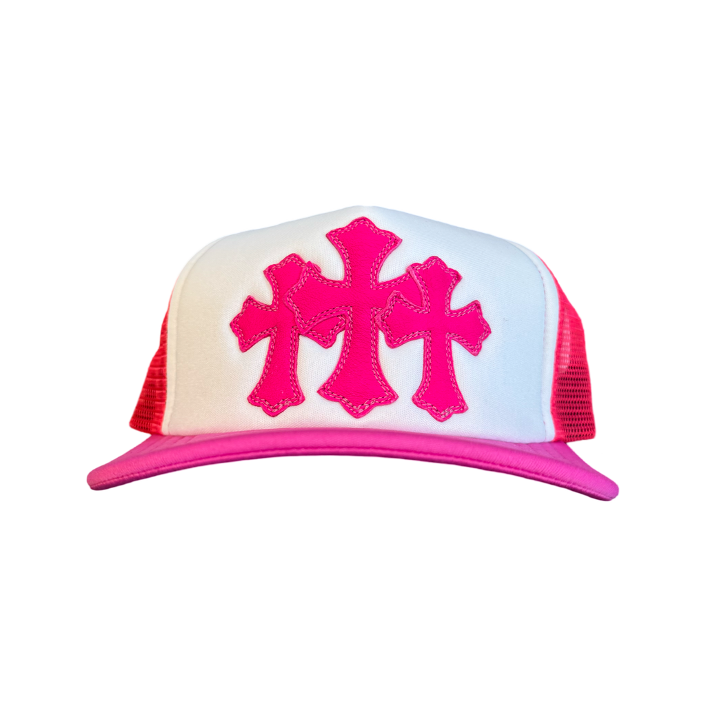 Chrome Hearts Cemetery Trucker Hat Pink