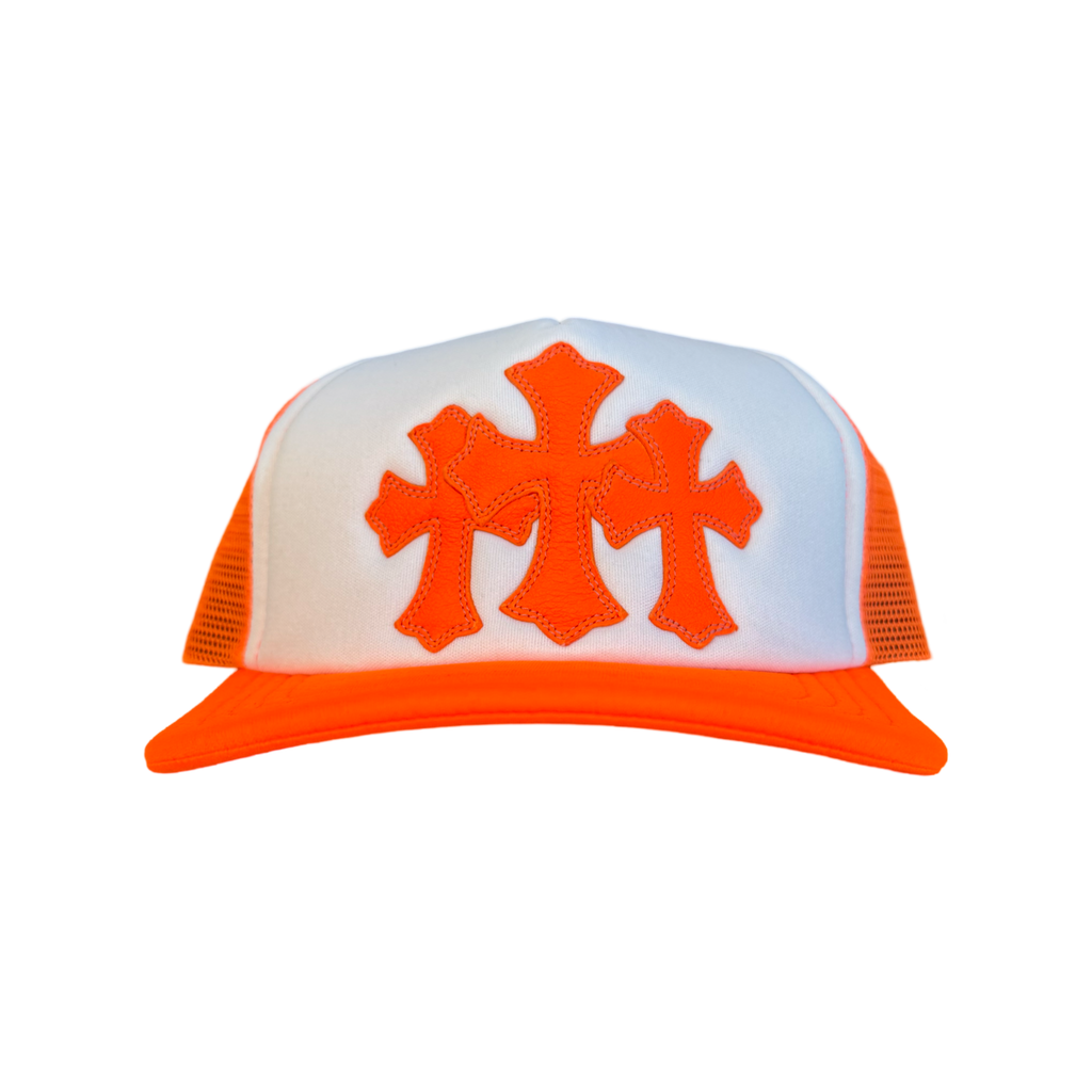 Chrome Hearts Cemetery Trucker Hat Orange