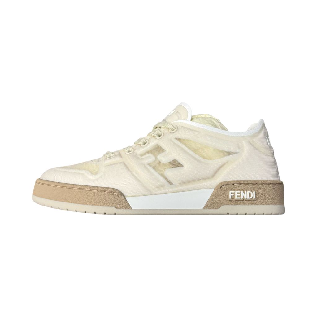 Fendi Logo Embossed Sneaker White