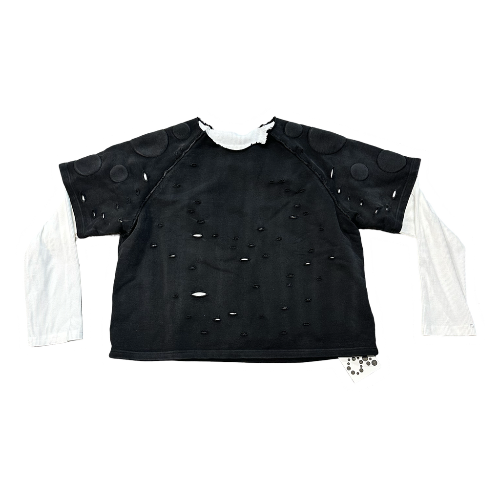 Badson Oxygen Double Layered Thermal Sweatshirt Black/White