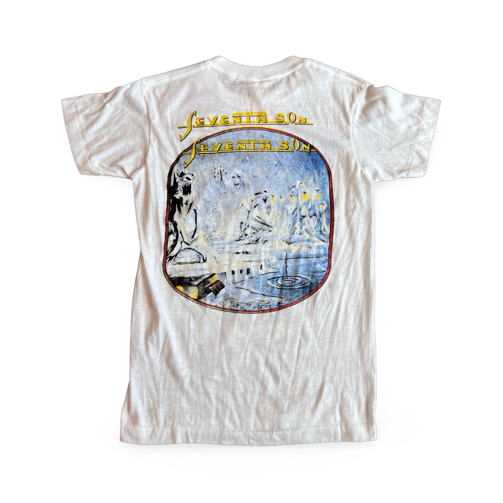 Iron Maiden Seventh Son Tee White Thin