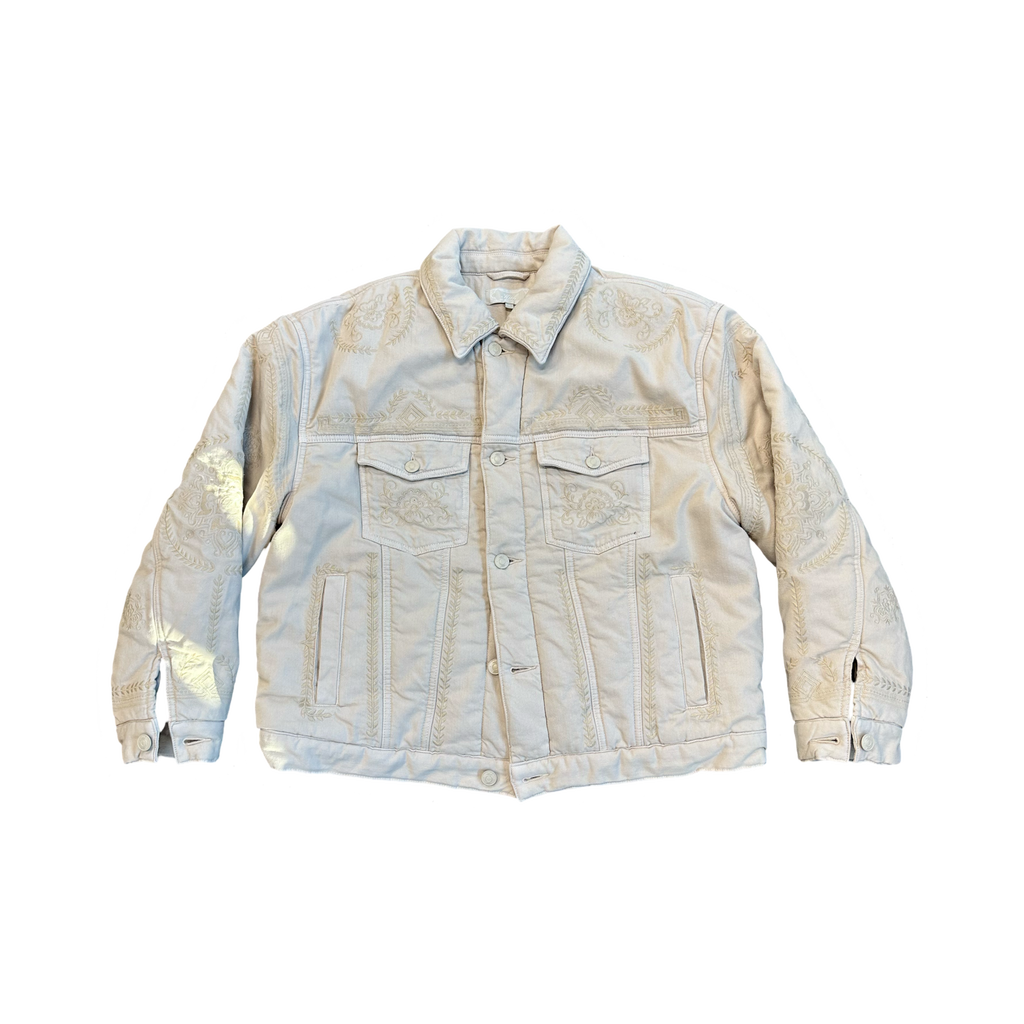 Kith Embroidered Button Up Jacket Tan