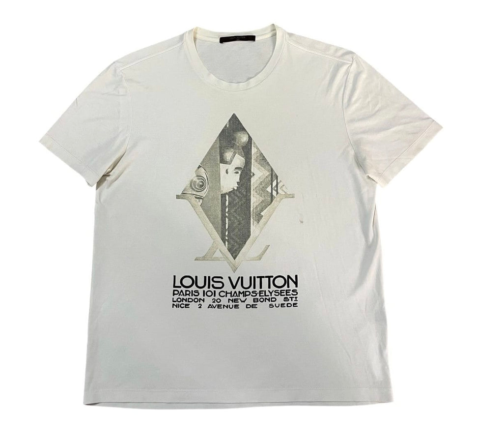 Louis Vuitton Diamond African Art T-Shirt White