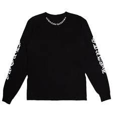 Chrome Hearts Neck Logo Black Long Sleeve