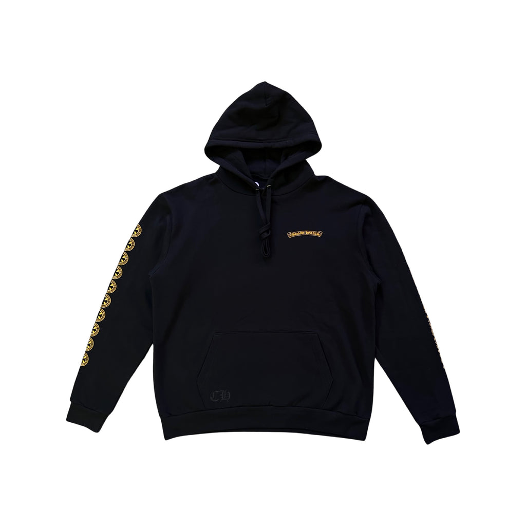 Chrome Hearts Plus Logo Pullover Hoodie Black/Yellow