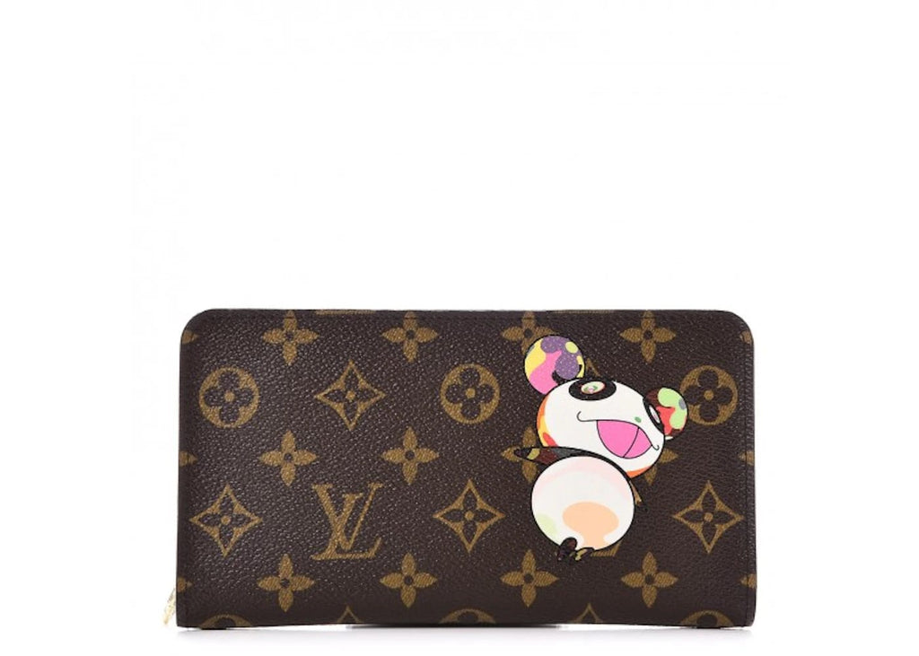 Louis Vuitton Zippy Wallet Murakami Panda Monogram Brown