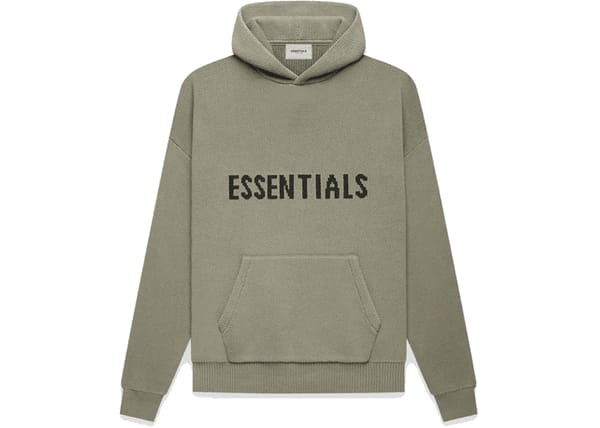 Fear of God Essentials Knit Pullover Hoodie Pistachio