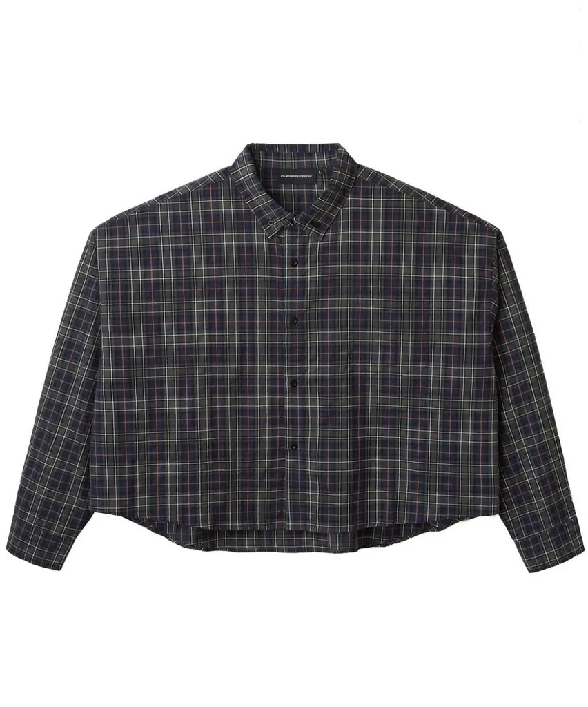 GV Gallery Raspberry Hills Plaid Button Up Navy Green