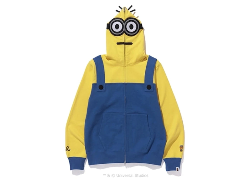 BAPE Minionsfull Zip Hoodie Blue