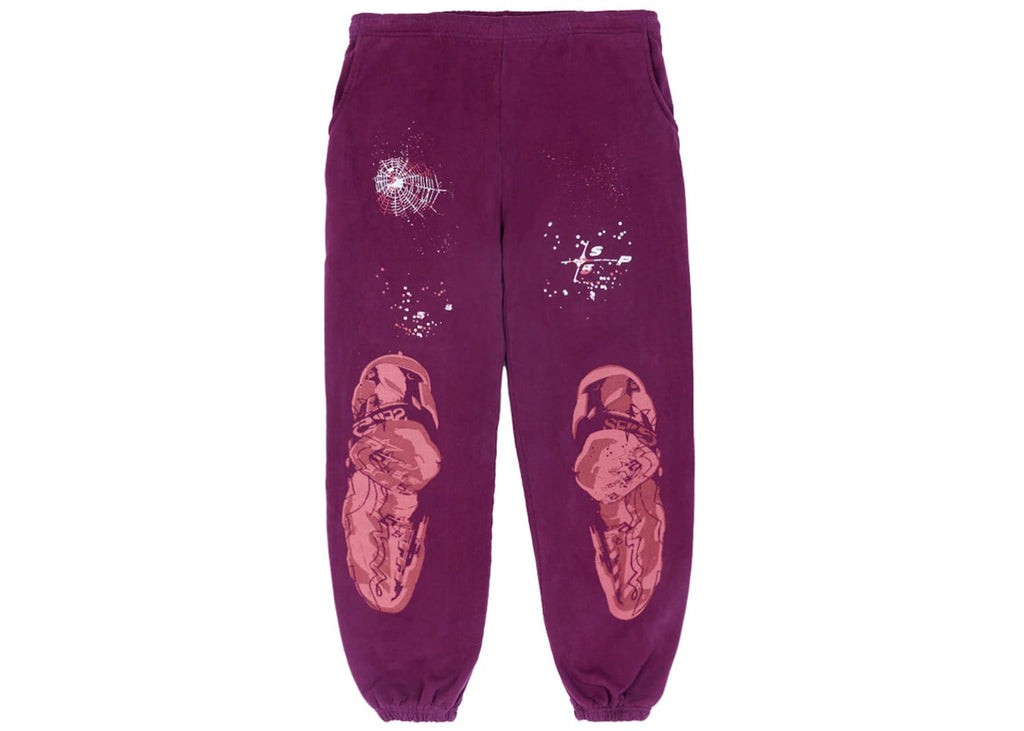 Sp5der Nocturnal Highway Sweatpant Dark Purple