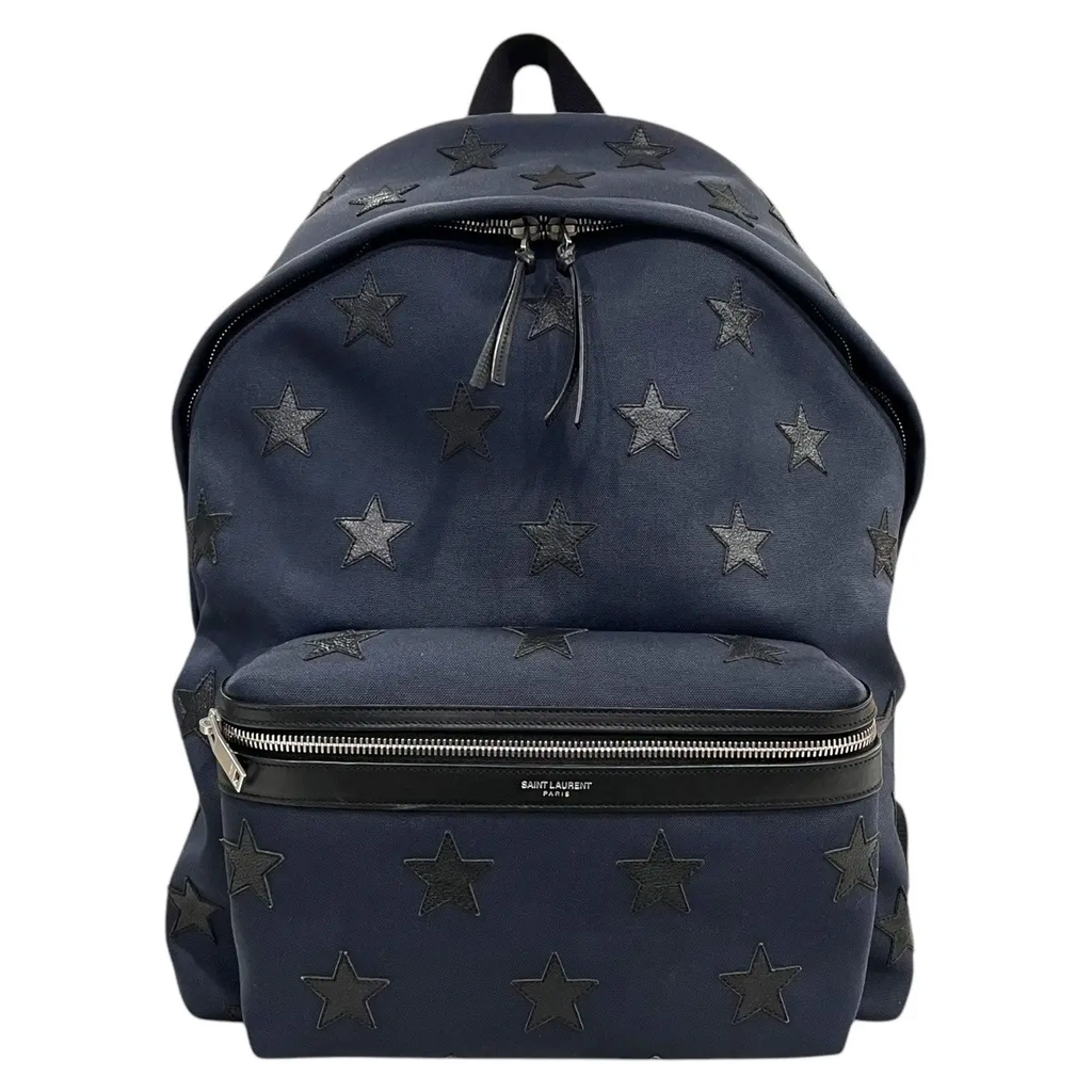 Saint Laurent	Star Patch City Backpack Navy