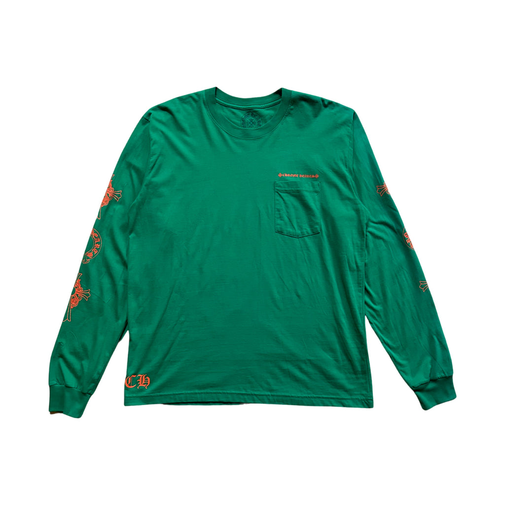 Chrome Hearts Miami Art Basel Exclusive L/S T-shirt Green/Orange