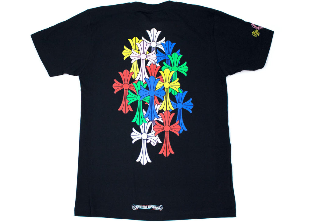 Chrome Hearts Multi Color Cross Cemetery T-shirt Black