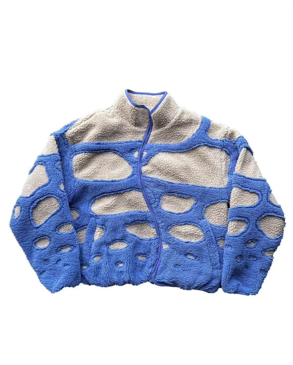 Nevereevern Fleece Jacket Blue Wave